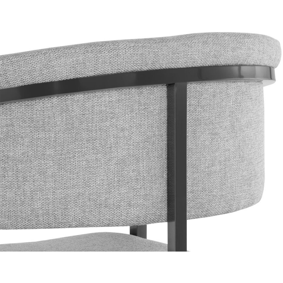 Marris Gunmetal / Belfast Heather Grey Dining Armchair